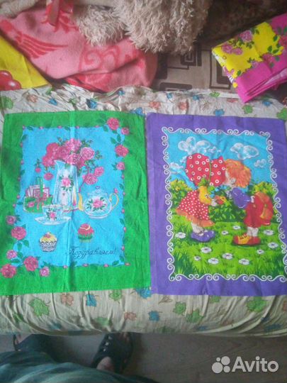 Полотенца вафельные новые