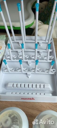 Бутылочки Avent,сушка для бутылок, Huggies 0 и 2