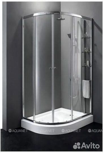 Душ. уголок Cezares 100cm anima-w-rh-2-120/100-c