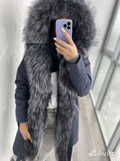 Парка с цельным мехом