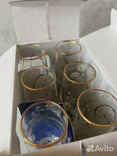 Бокалы гусь хрустальный 6 штук