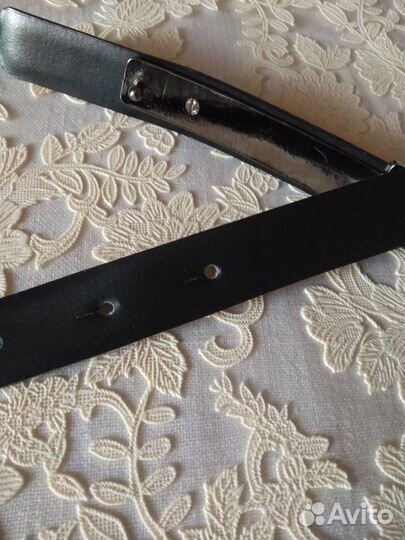 Ремень кожаный, 95 см, ширина 2см