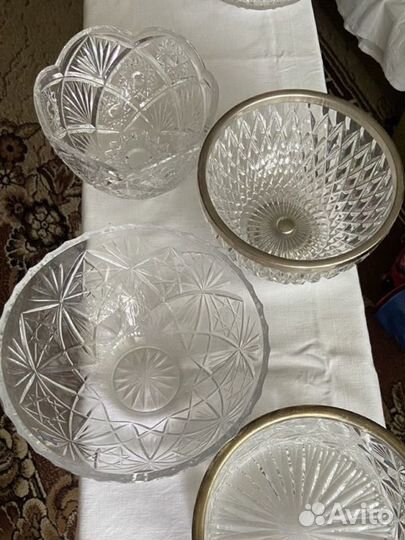 Хрустальный салатник СССР