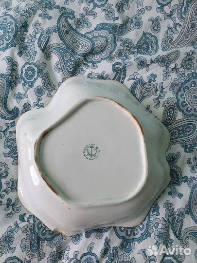 Блюдо Песоченская фабрика брянской губернии