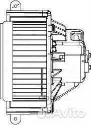 Э/вентилятор отоп. renault kangoo II (08) /master