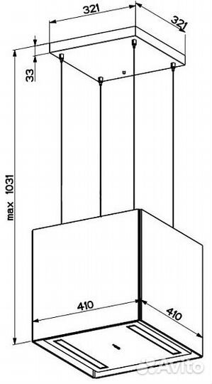 Вытяжка faber soft cube rosso jaipur
