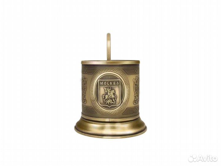 Подстаканник Москва, Латунь