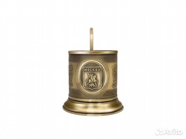 Подстаканник Москва, Латунь