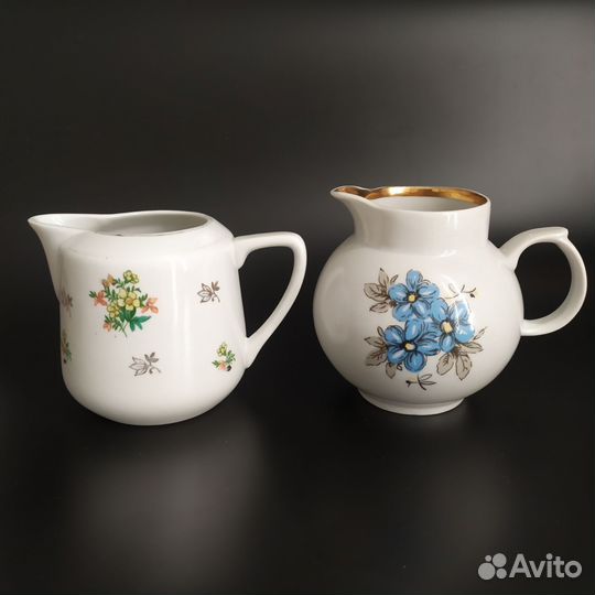 Молочники сливочники Дулево, пара