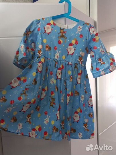 Платье для девочки 116 новогоднее