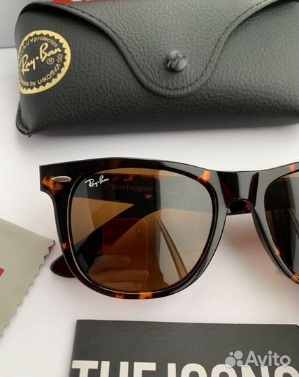 Очки Ray ban wayfarer 54 коричневые