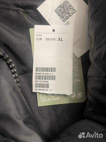 Пуховик женский HM Xl пух