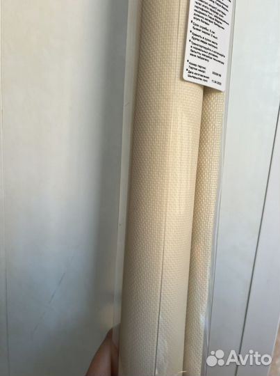 Новая рулонная штора 80*160 кремовая
