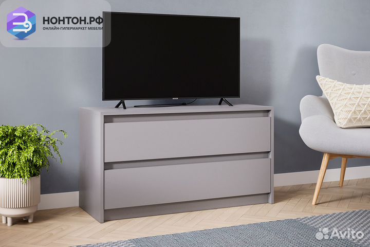 Тв-тумба Айден 1000 шифер серый