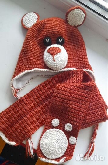 Комплект шапка и шарф для мальчика