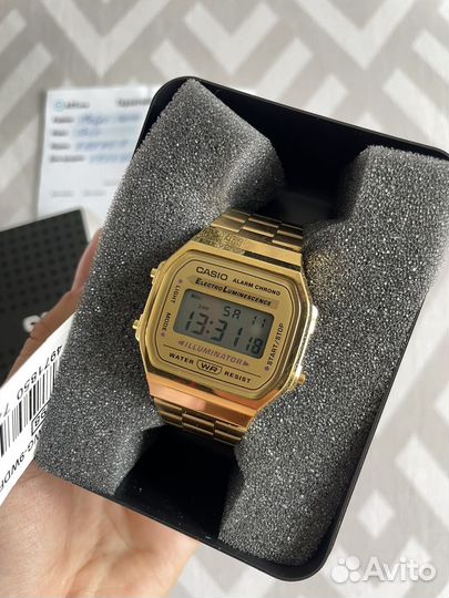 Часы casio vintage золотые