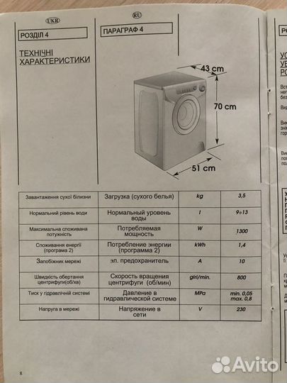 Стиральная машина candy aquamatic