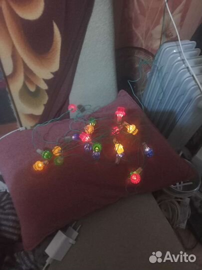 Елочная гирлянда СССР мигающая