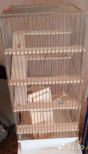 Клетка для грызунов большая из нержавейки