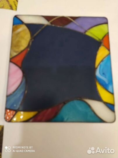 Зеркало, украшенное витражем Тиффани