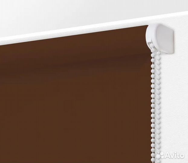Рулонные шторы Плайн темно-коричневый 85 см