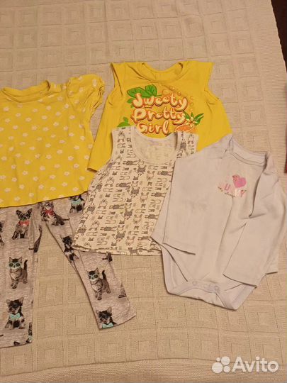Вещи пакетом для девочки 86 92