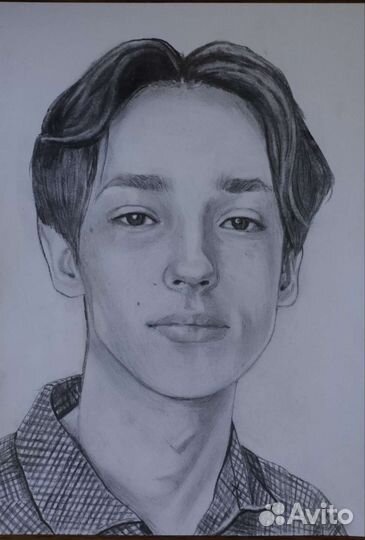 Портрет по фото карандашом
