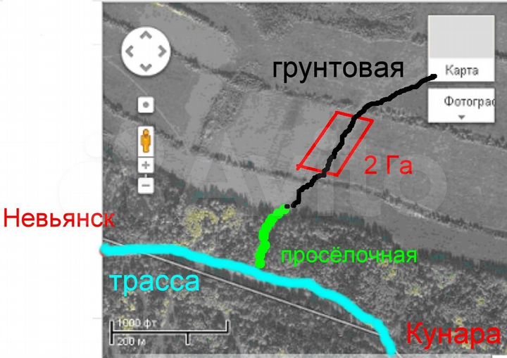 Участок 2 га (СНТ, ДНП)