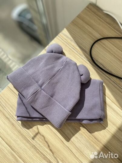 Комплект шапка и снуд для девочки