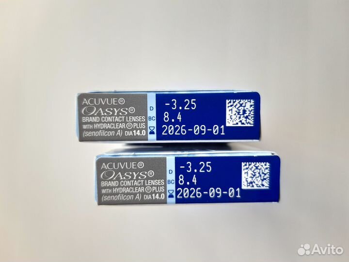 Контактные линзы Acuvue Oasys (D: -3.25)