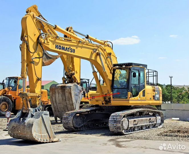 Стекло лобовое нижнее на экскаватор Komatsu PC290