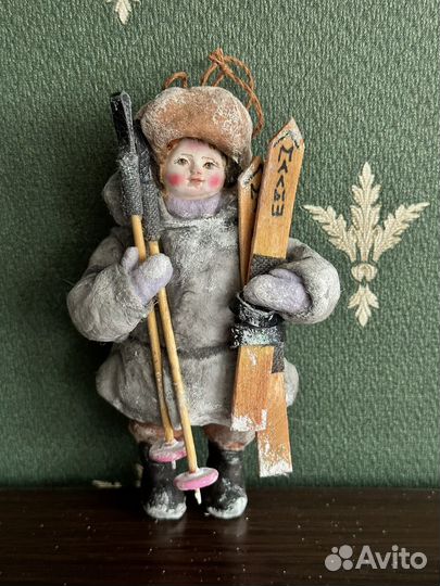 Ватные елочные игрушки