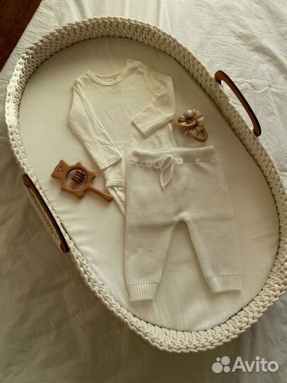 Вязаная люлька для новорожденного