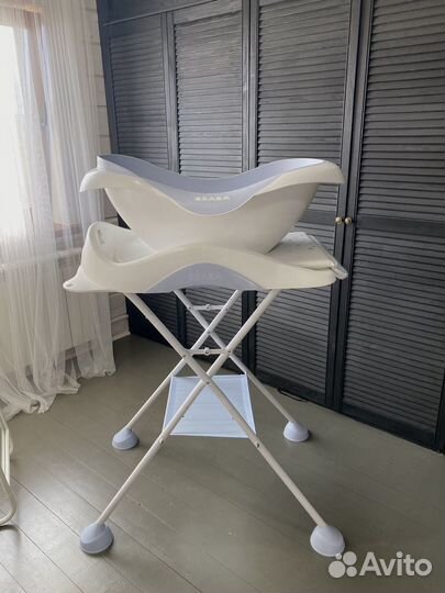 Ванночка для купания+пеленальник beaba