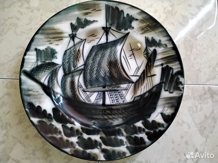 Тарелка настенная лфз Парусник