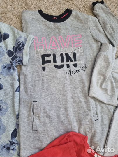 Стильные вещи на девочку новые или в идеа с 8-10л