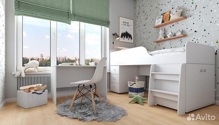 Приставная кровать для двойняшек
