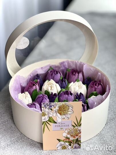 Обучение зефирной флористике, тюльпаны из зефира