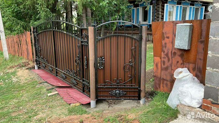 Ворота кованые