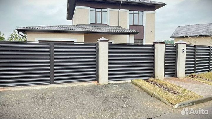 Забор жалюзи под ключ