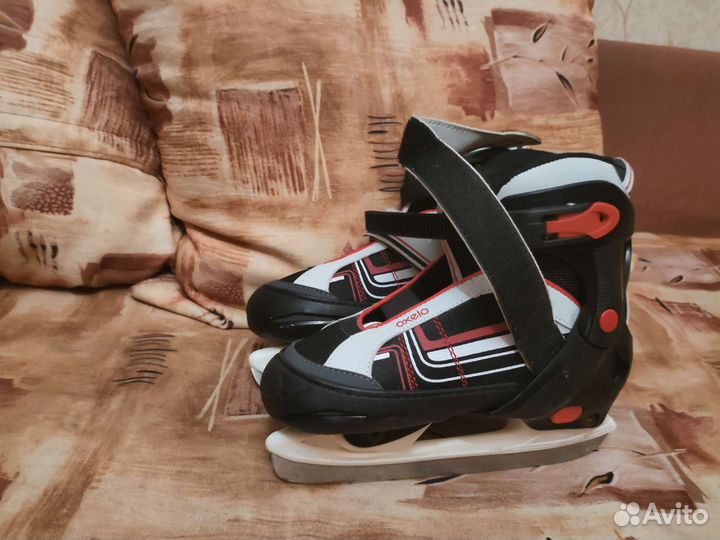 Коньки детские oxelo ice play 5 red Размеры 36/39