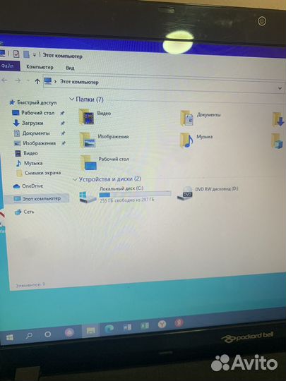 Ноутбук packard Bell