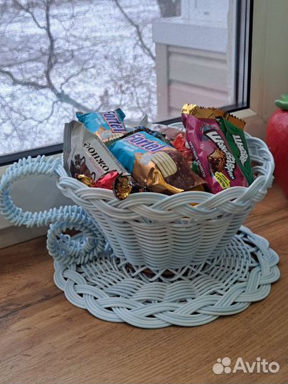 Конфетница корзинка