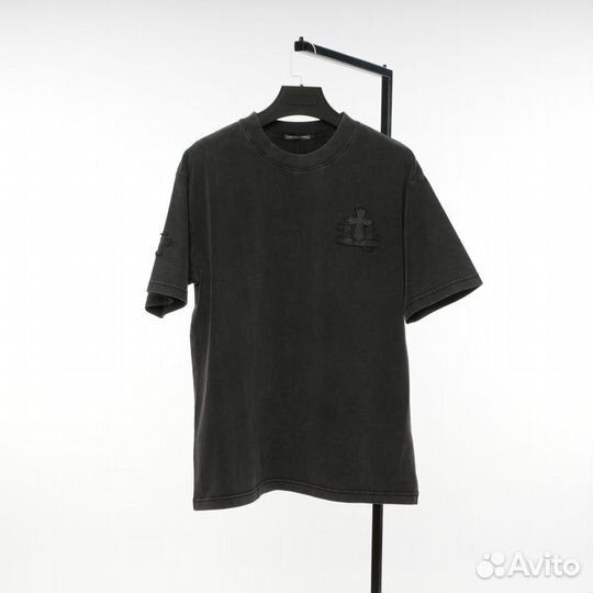 Футболка chrome hearts черная с крестами