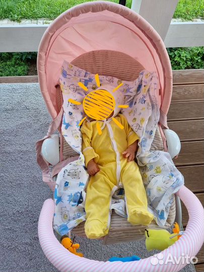 Шезлонг детский и ходунки пакетом детский babyton