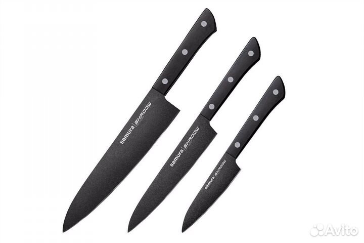 Набор из 3-х ножей Samura Shadow SH-0220