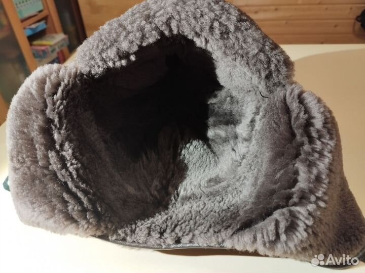 Шапка ушанка дубленая детская