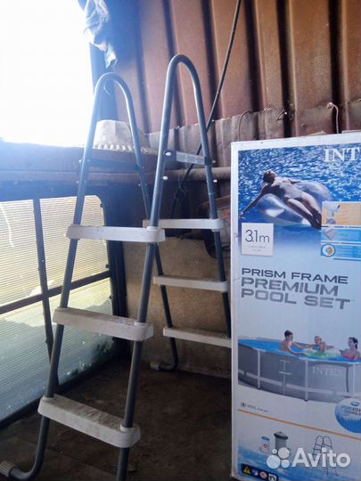 Каркасный бассейн intex бу