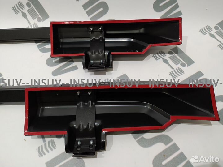 Рейлинги Нива 21213 с поперечинами (черный) пт