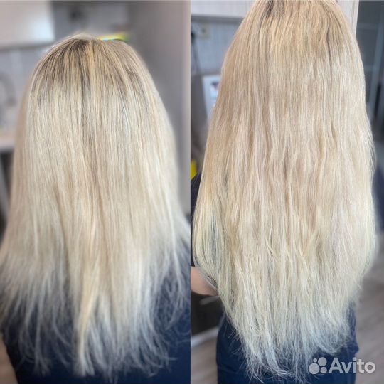 Наращивание волос на дому